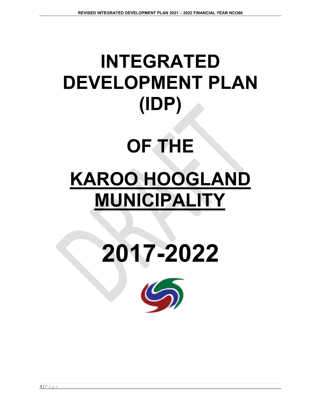 Integrated Development Plan (Idp)