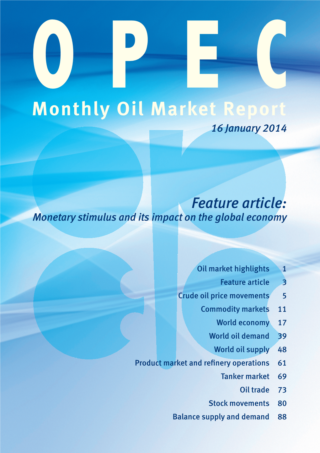 Latest OPEC Monthly Oil Market Report