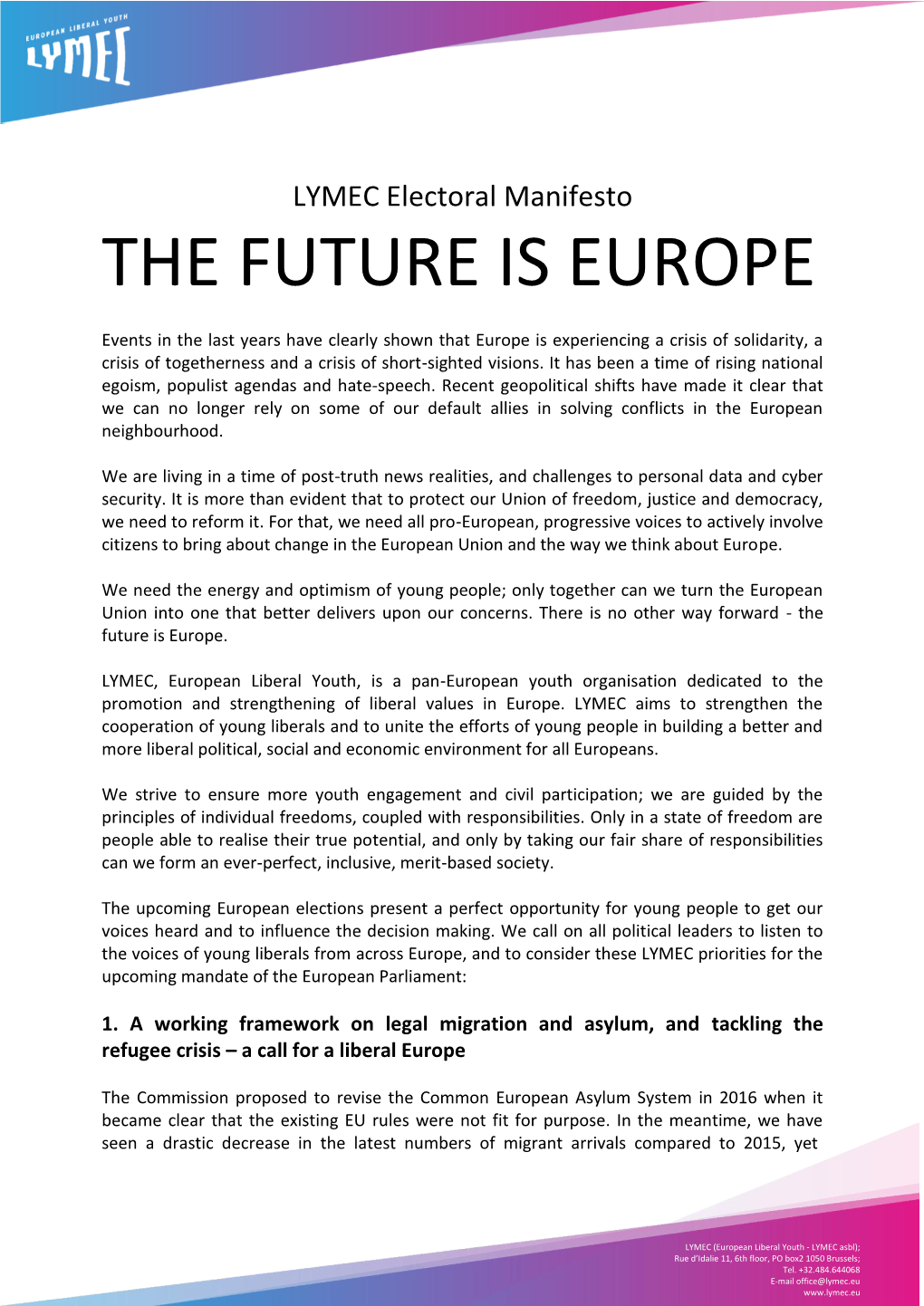 The Future Is Europe