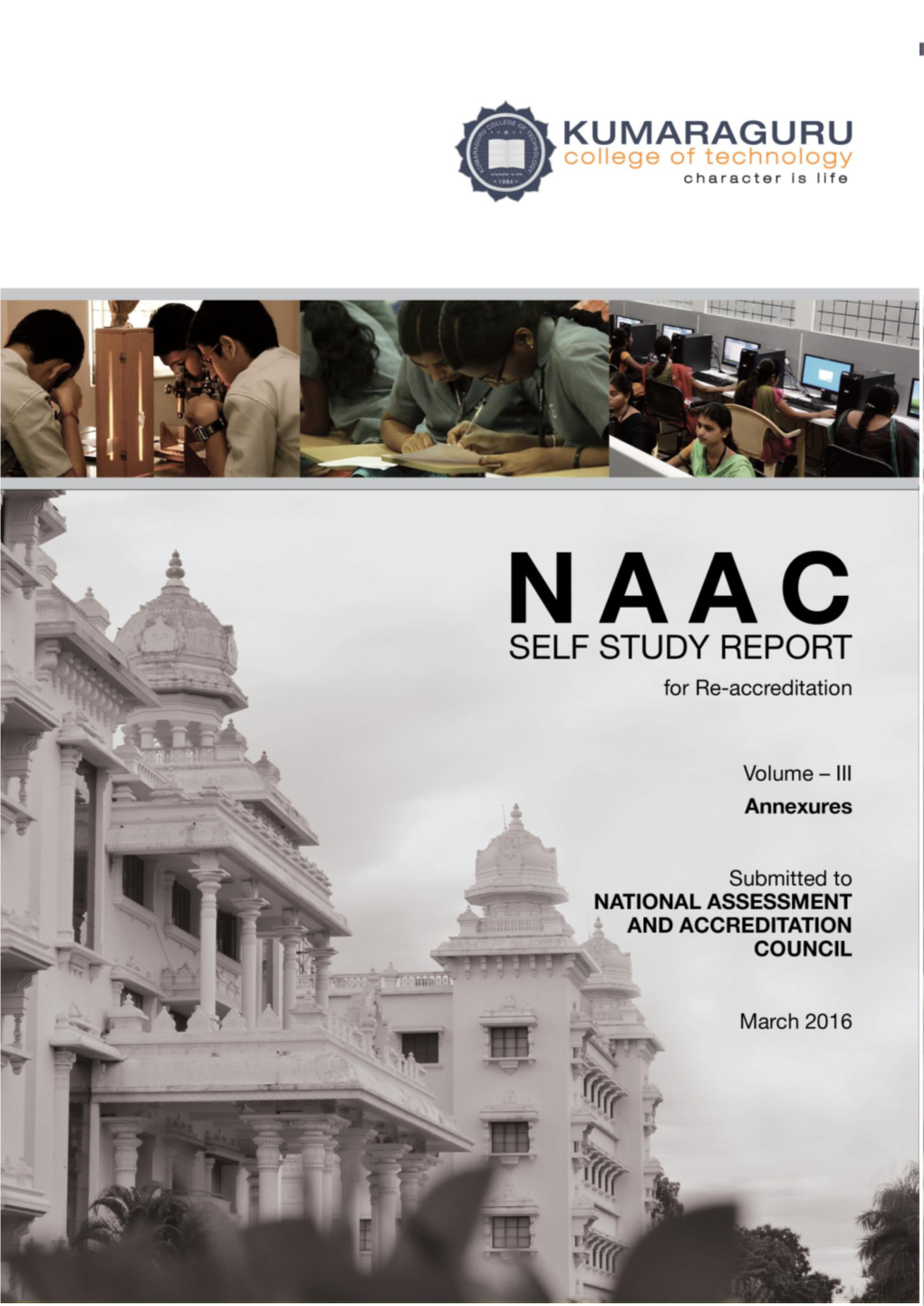 NAAC SELF STUDY REPORT for Re-Accreditation