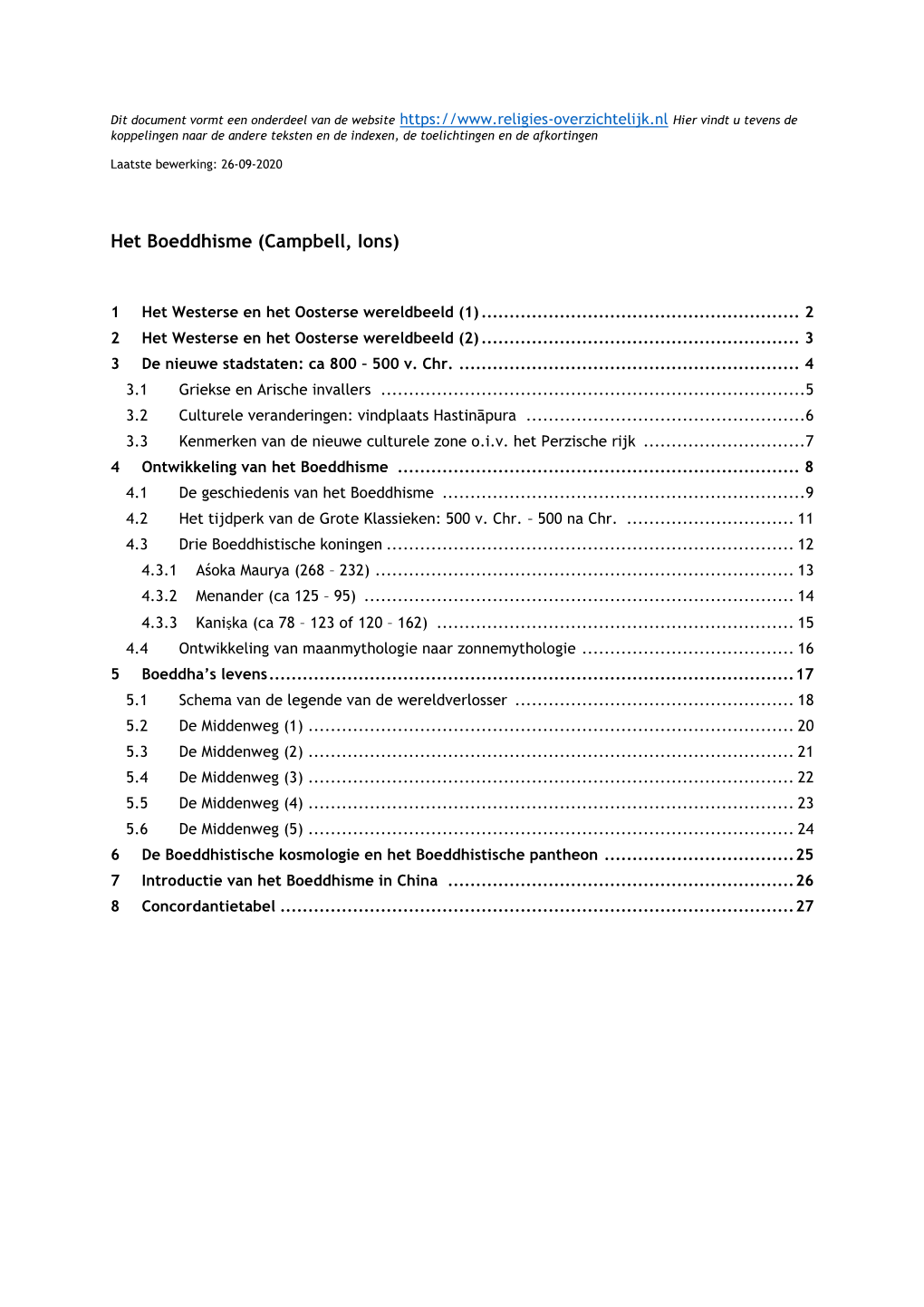 14. Het Boeddhisme (Campbell, Ions)