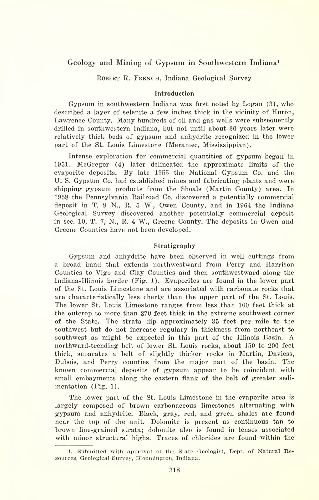 Proceedings of the Indiana Academy of Science