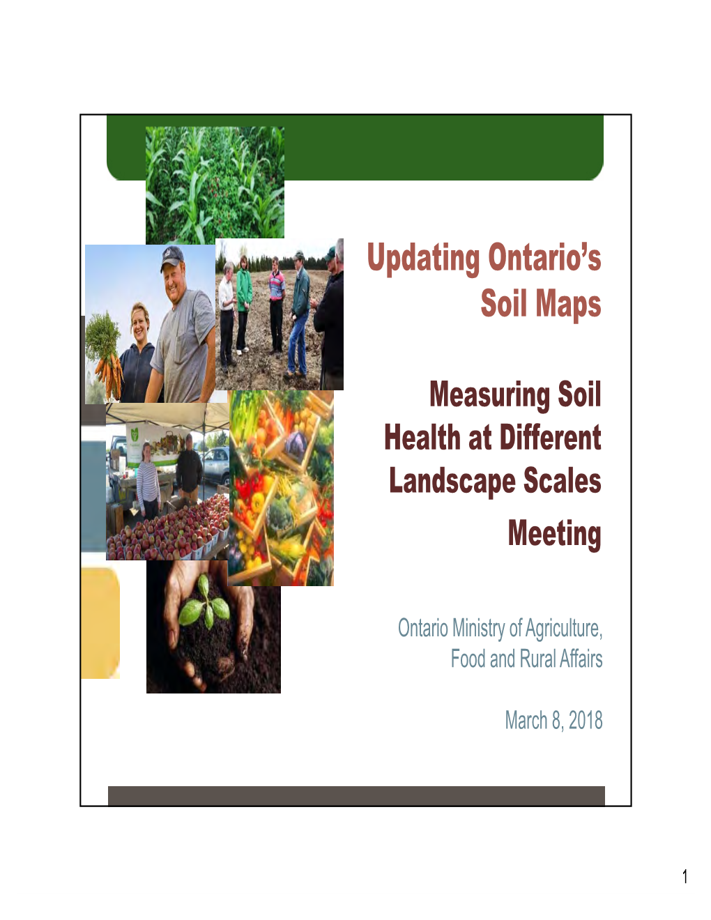 Updating Ontario's Soil Maps