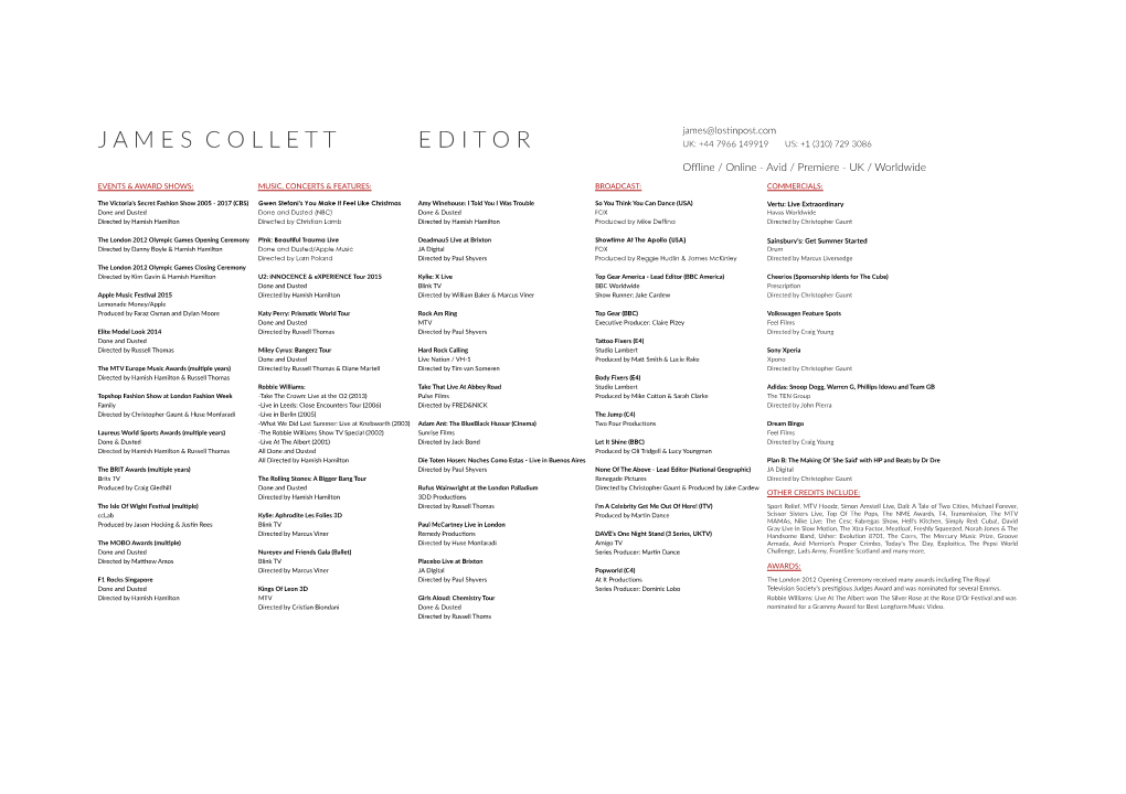 James-Collett-CV-May-2018.Pdf