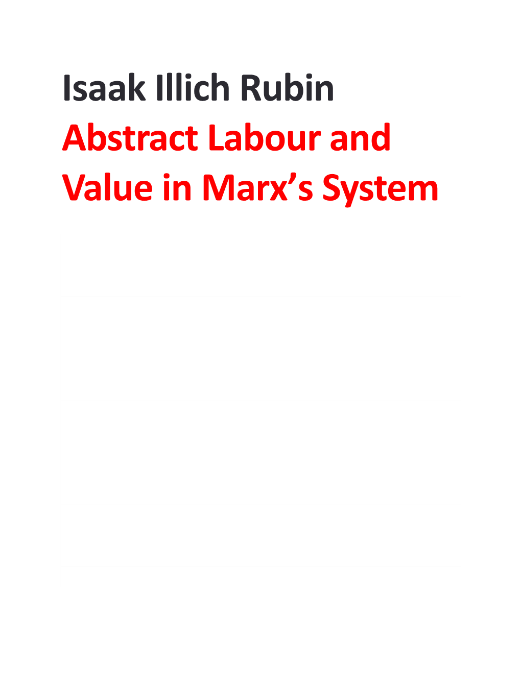 Isaak Illich Rubin- Abstract Labour and Value in Marx's System.Pdf