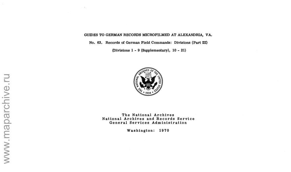 This Finding Aid Has Been Prepared by the National Archives As Part of Its Program of Facilitating the Use of Records in Its Custody