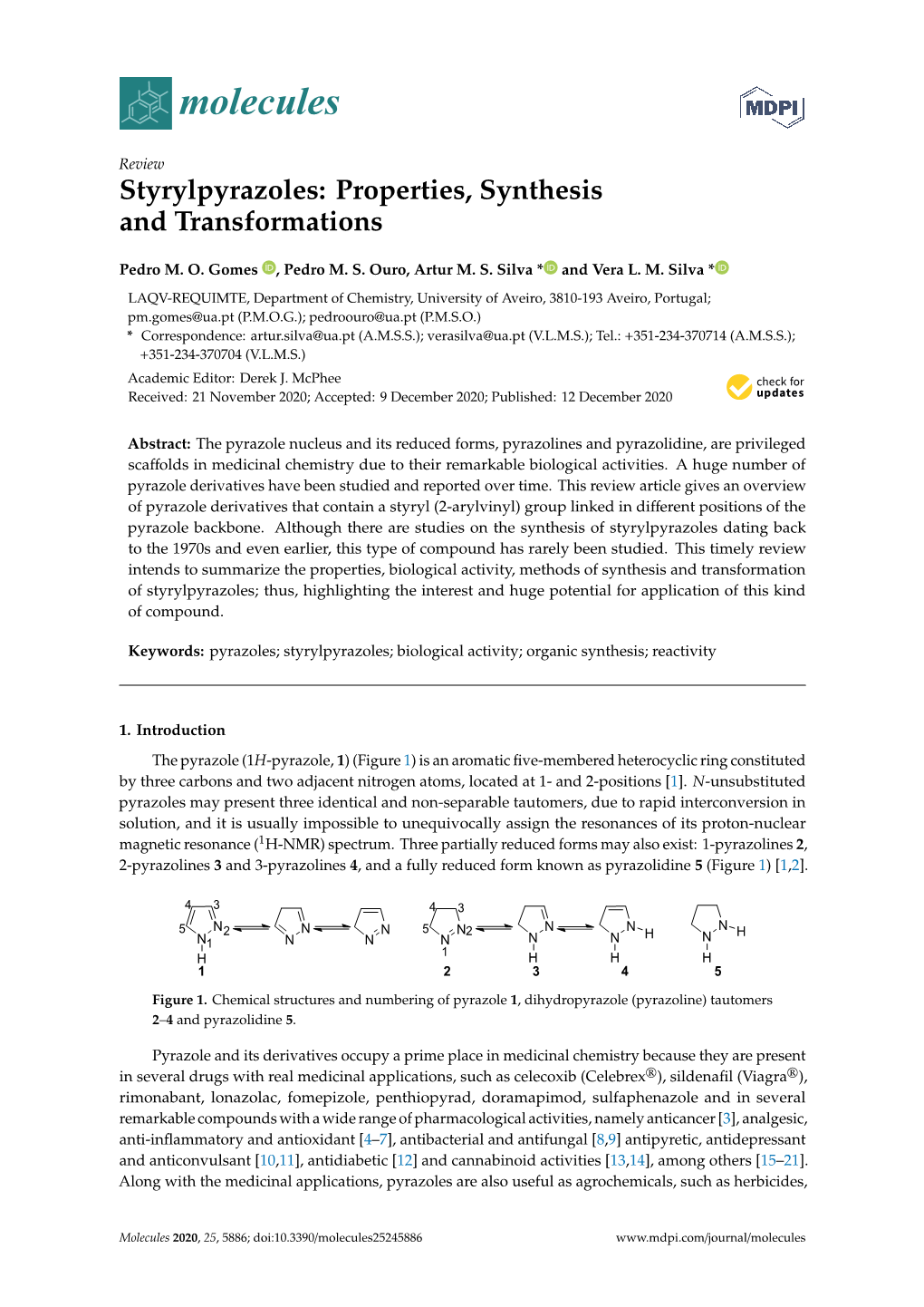 Properties, Synthesis and Transformations Pedro M