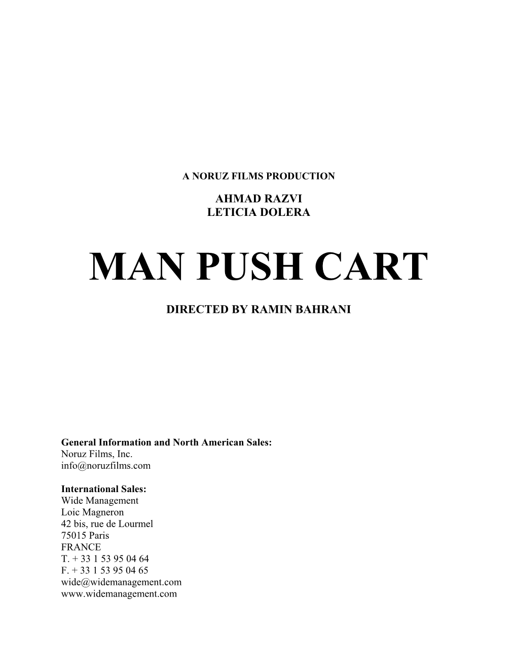 Man Push Cart