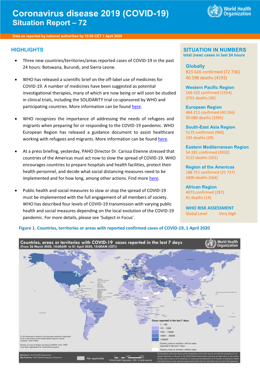 (2020) Coronavirus Disease 2019 (COVID-19) Situation Report-72