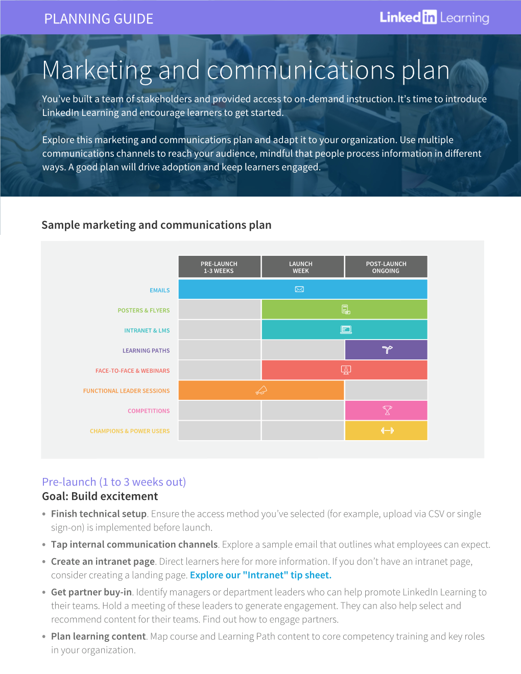 Marketing and Communications Plan You’Ve Built a Team of Stakeholders and Provided Access to On-Demand Instruction