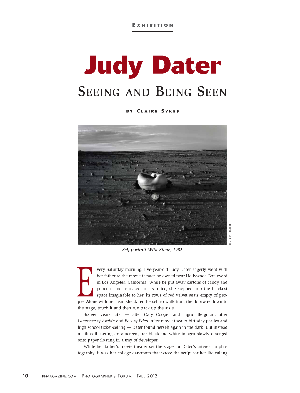 Judy Dater SEEING and BEING SEEN