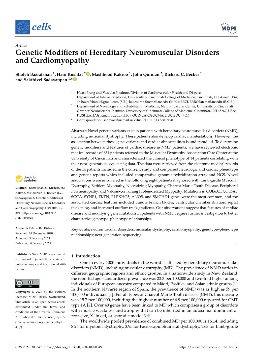 Genetic Modifiers of Hereditary Neuromuscular Disorders