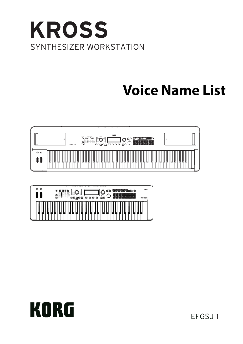 KROSS Voice Name List