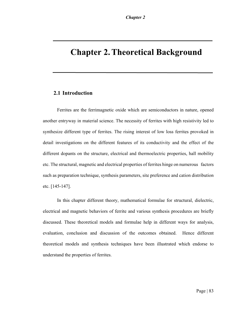 Chapter 2. Theoretical Background