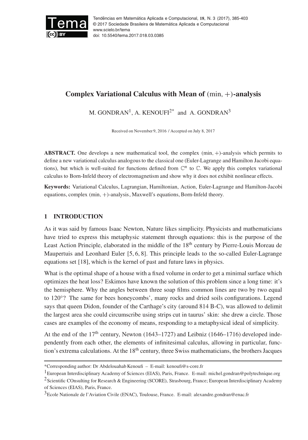 Complex Variational Calculus with Mean of (Min, +)-Analysis