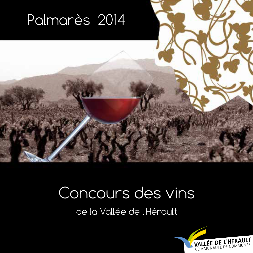 Concours Des Vins De La Vallée De L'hérault Edito Sommaire