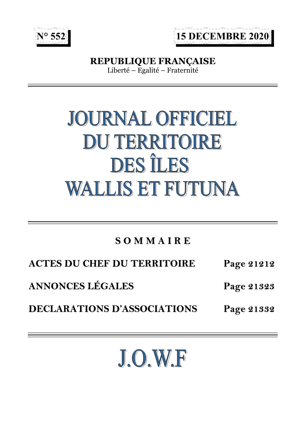 1Ere Page 15 Décembre 2020