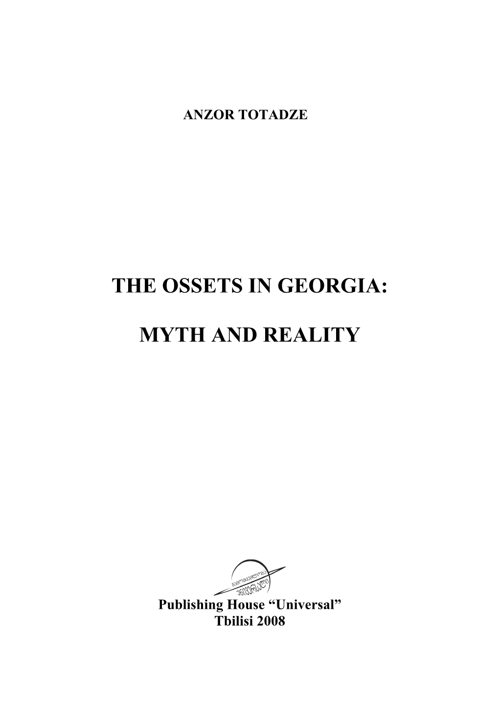 The Ossets in Georgia