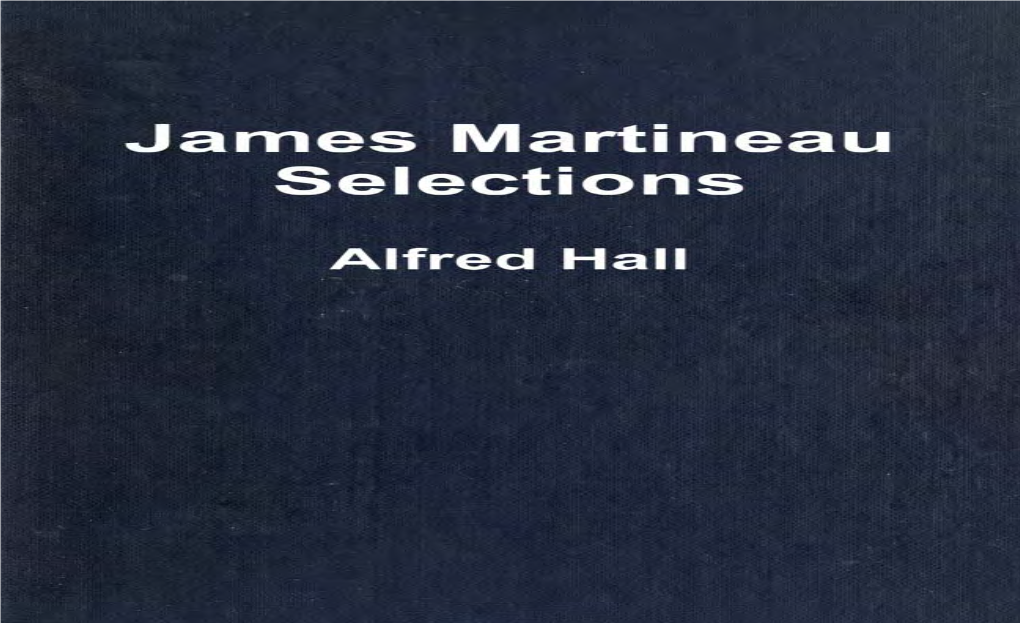 James Martineau Selections