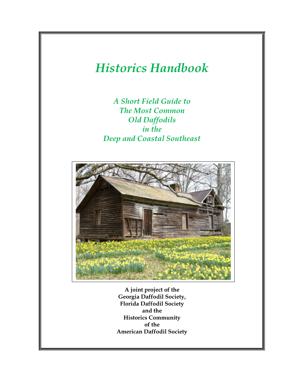 Historics Handbook