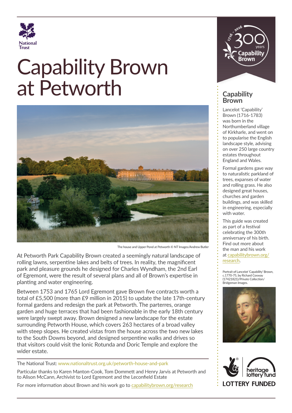 Capability Brown at Petworth