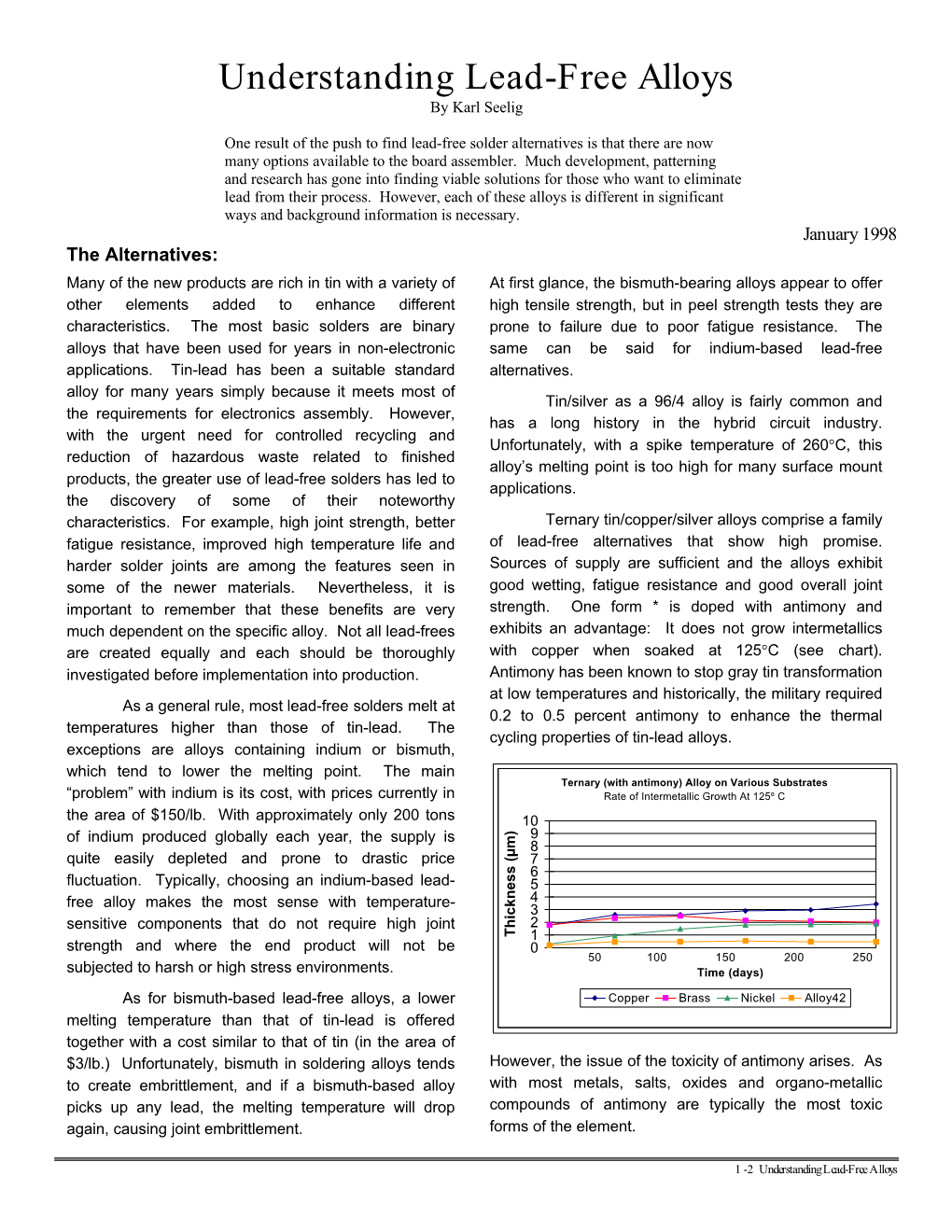 Understanding Lead-Free Alloys by Karl Seelig