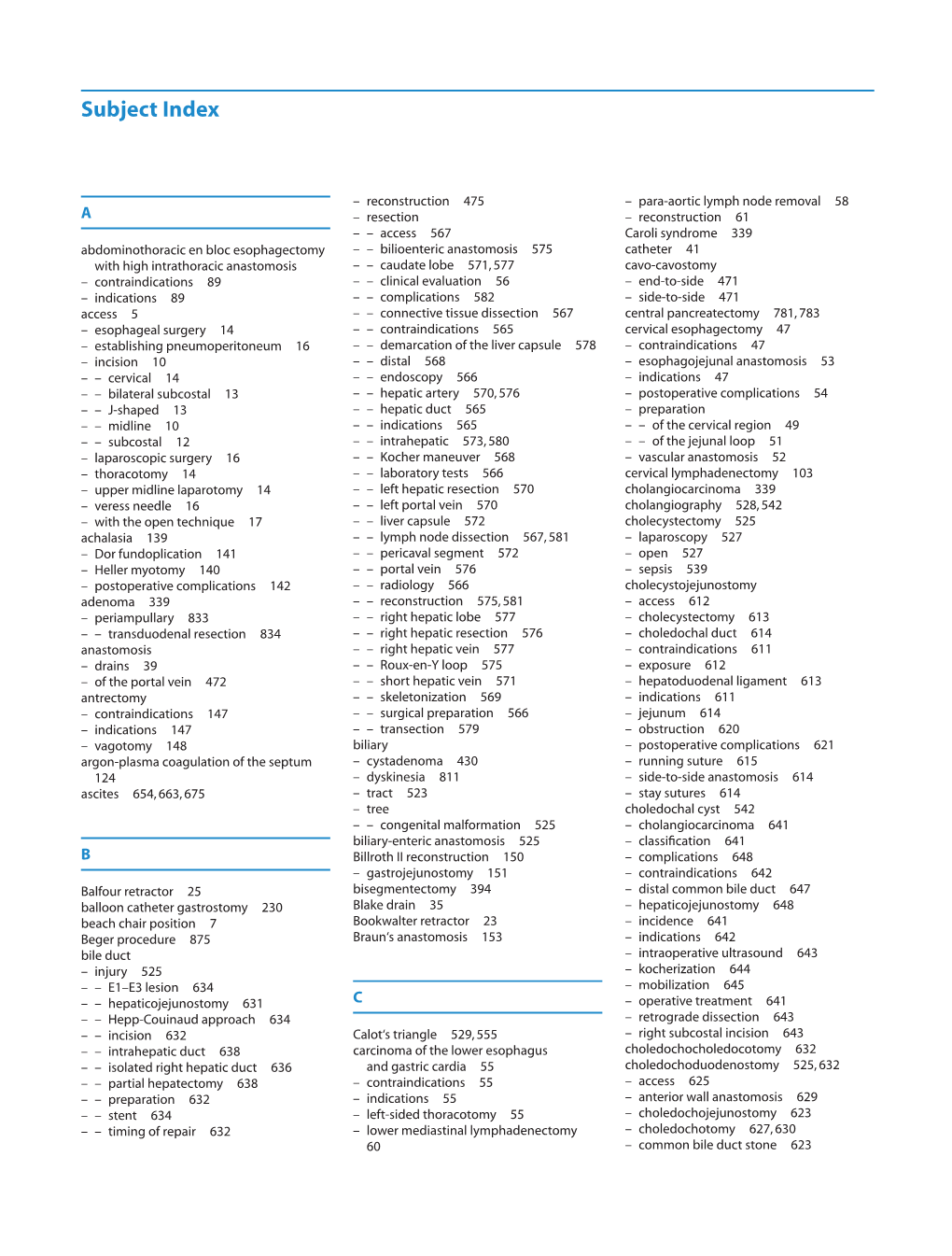 Subject Index