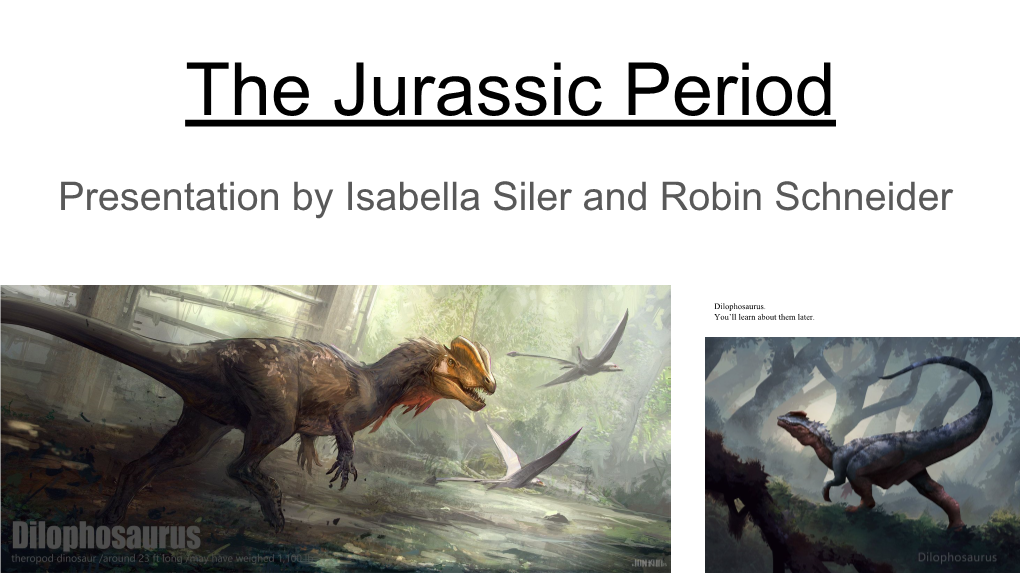 The Jurassic Period