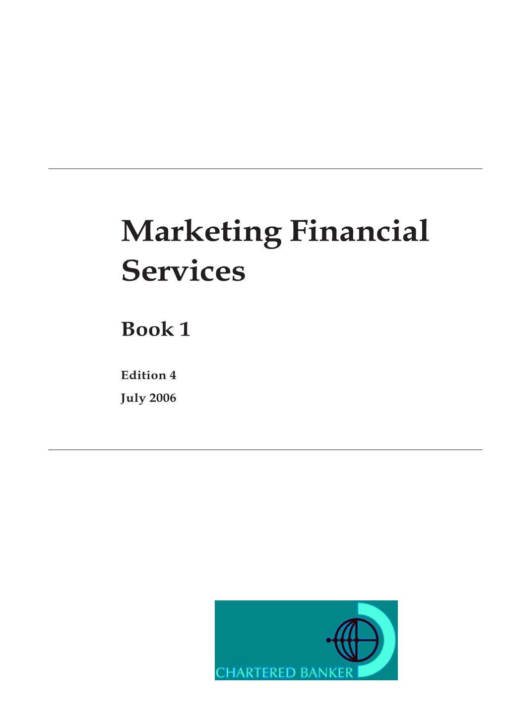 Marketing Financial Services Book 1