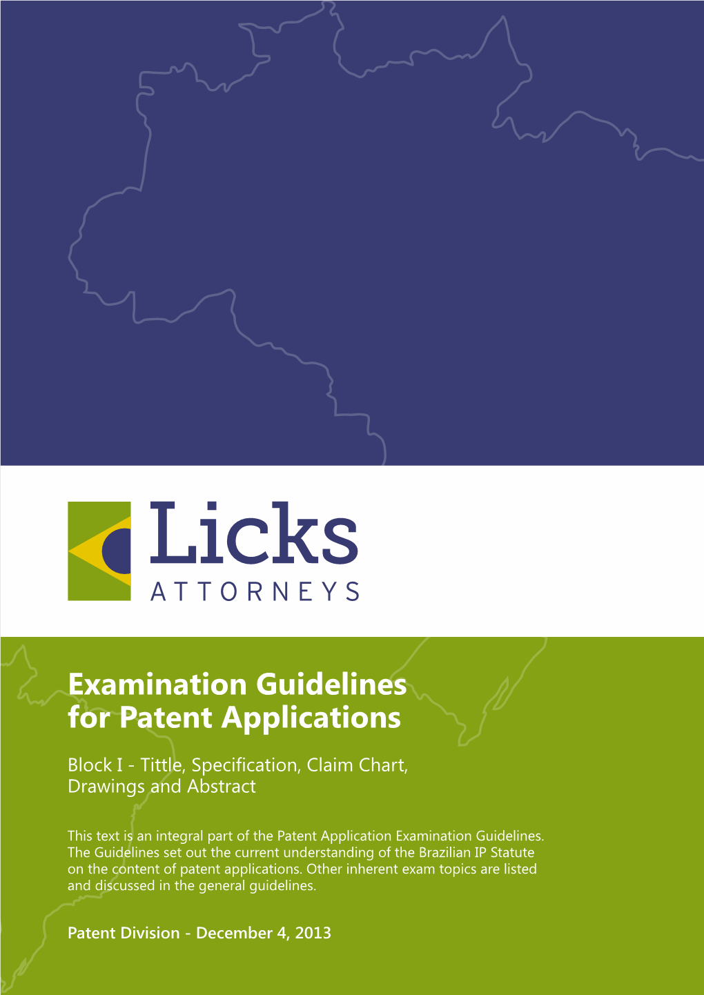 Examination Guidelines for Patent Applications