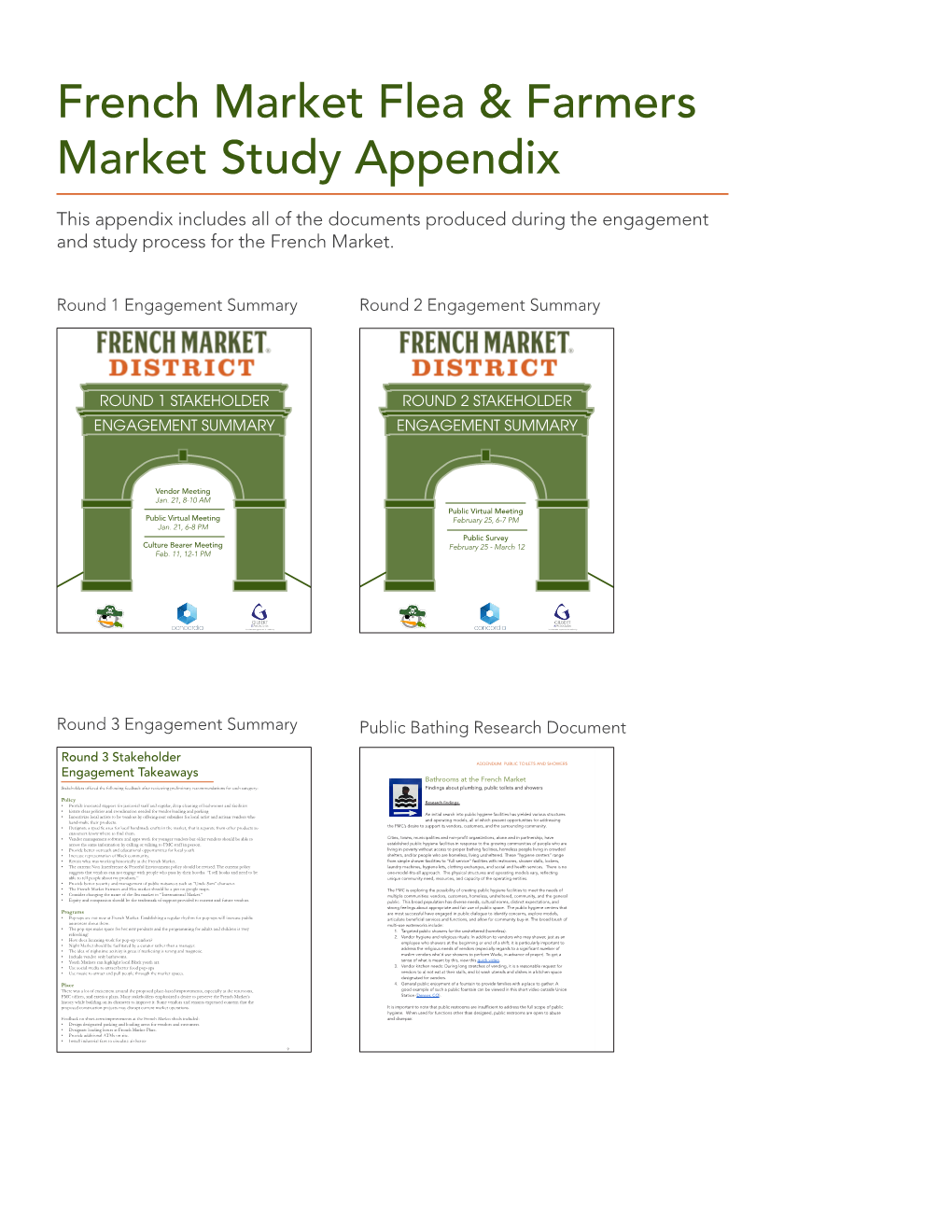 FMC Flea and Farmers Market Study Appendix