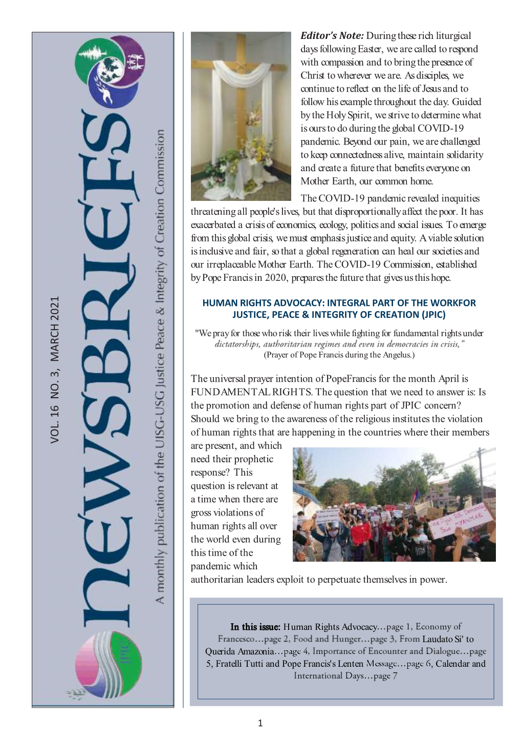 JPIC Roma March 2021 Newsletter