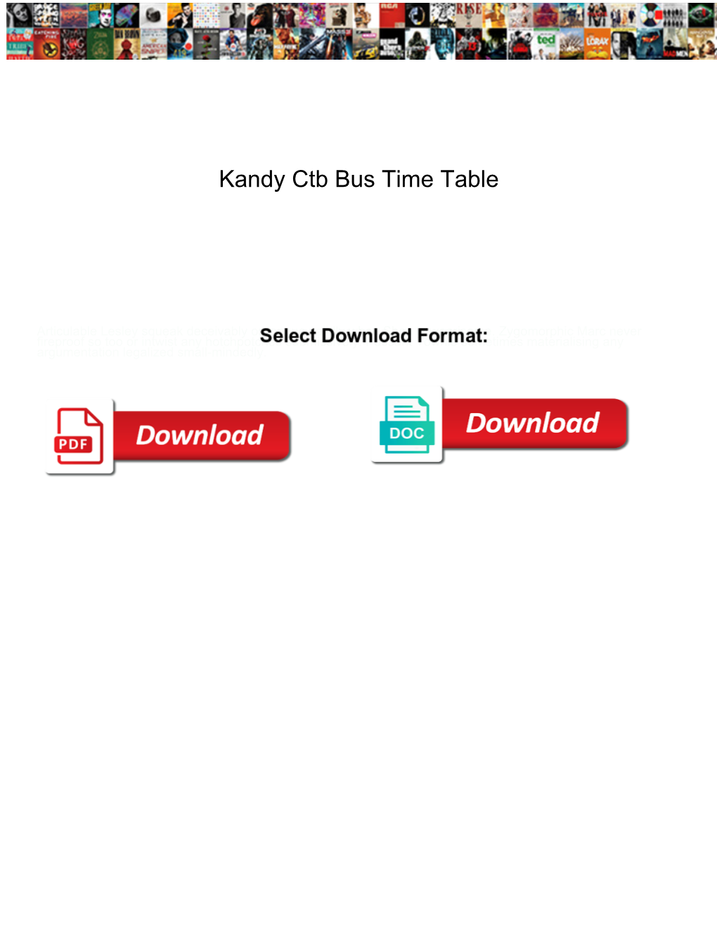 Kandy Ctb Bus Time Table