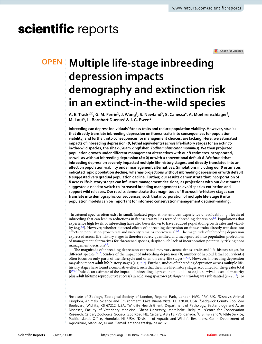 Multiple Life-Stage Inbreeding Depression Impacts