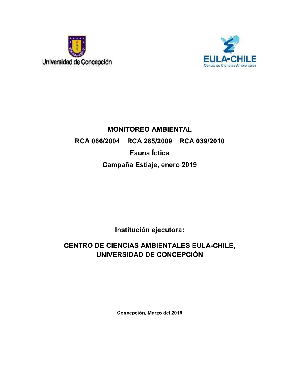 Informe Biologico Estiaje Enero 2019