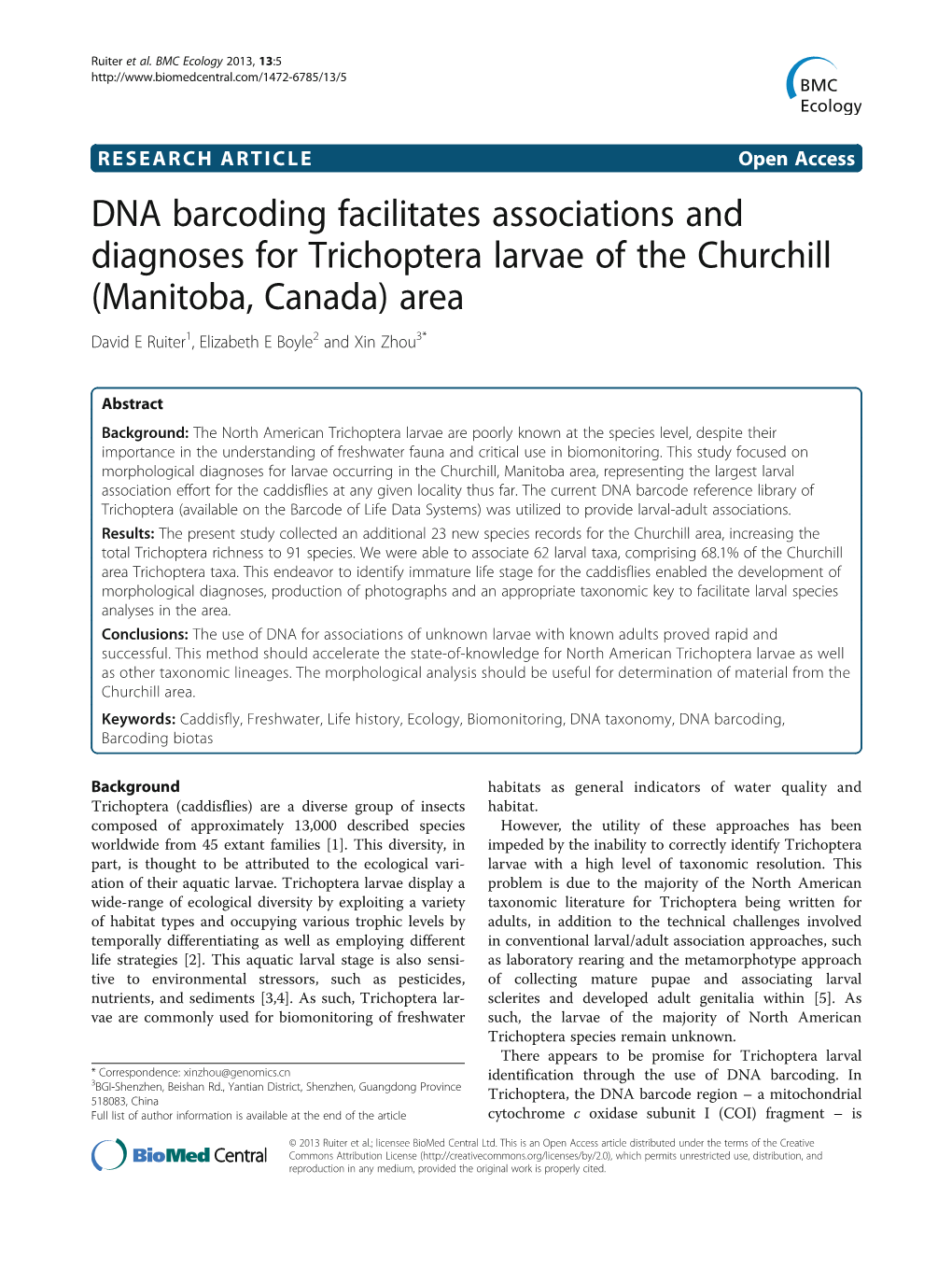 DNA Barcoding Facilitates Associations and Diagnoses For