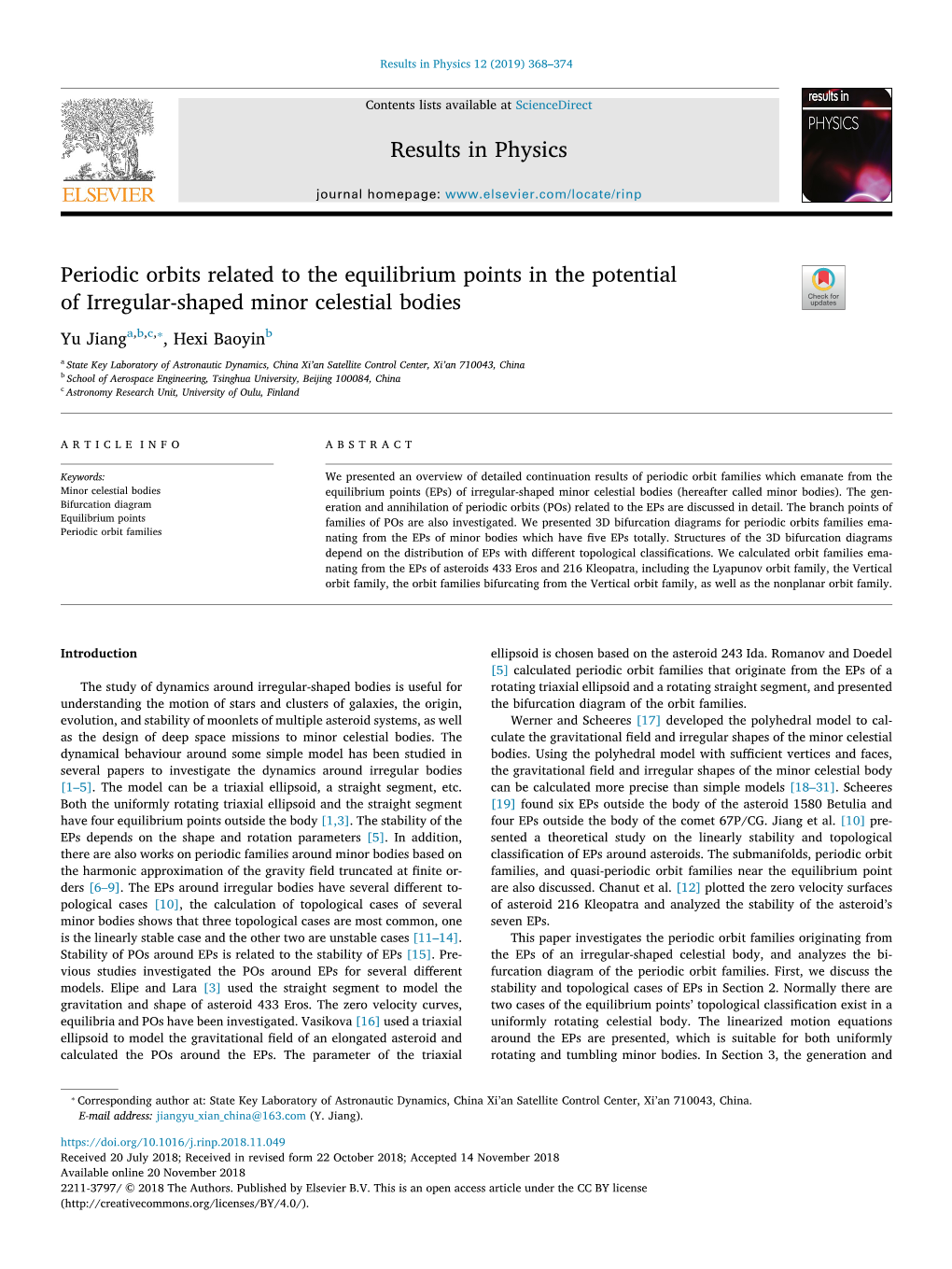 Periodic Orbits Related to the Equilibrium Points in the Potential of Irregular-Shaped Minor Celestial Bodies