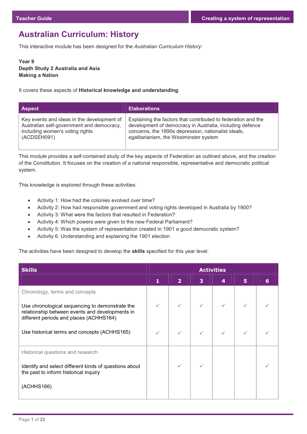 Module 2 Teacher Guide