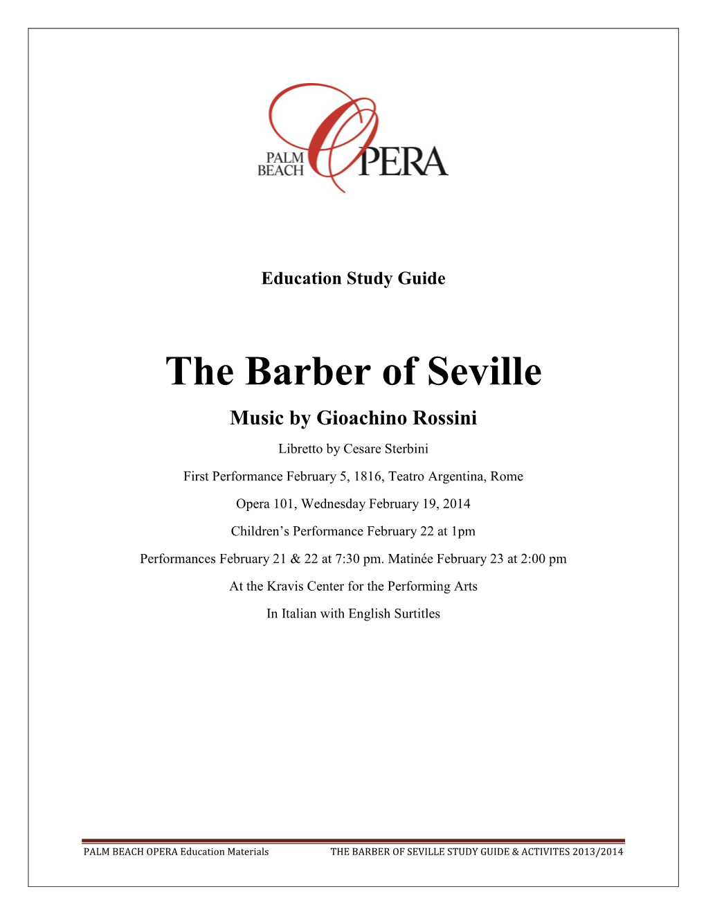 The Barber of Seville