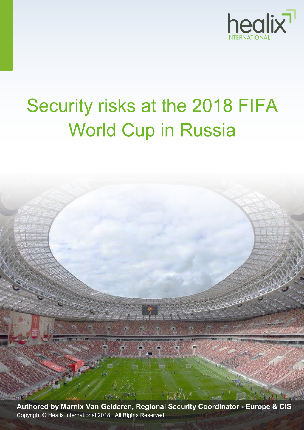 Security Risks at the 2018 FIFA World Cup in Russia