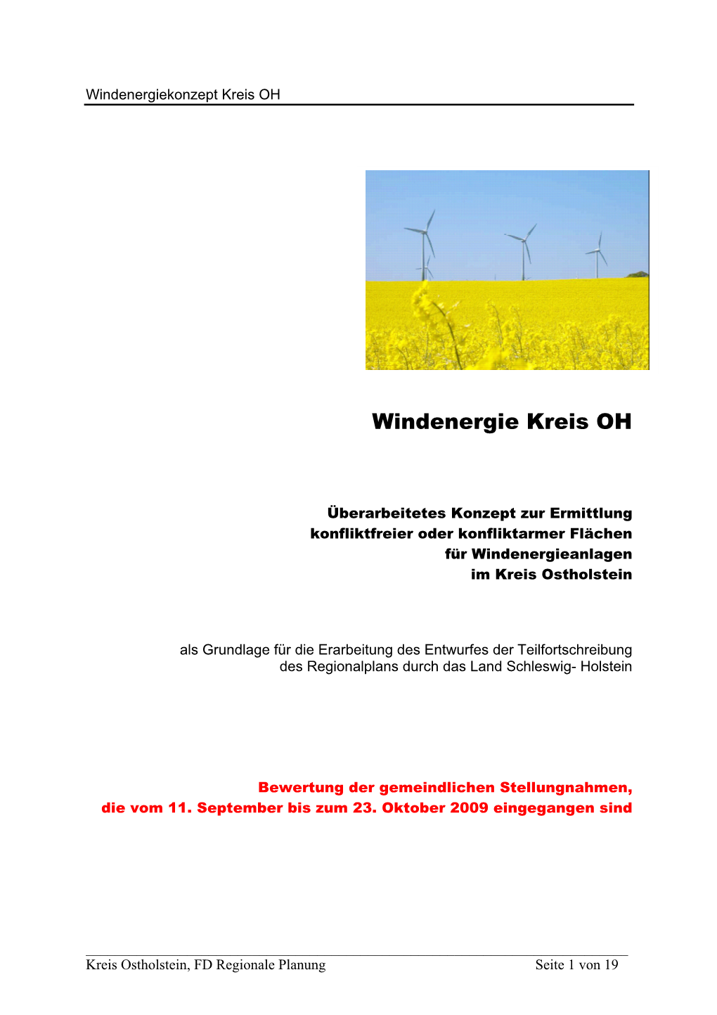 Windenergie Kreis OH