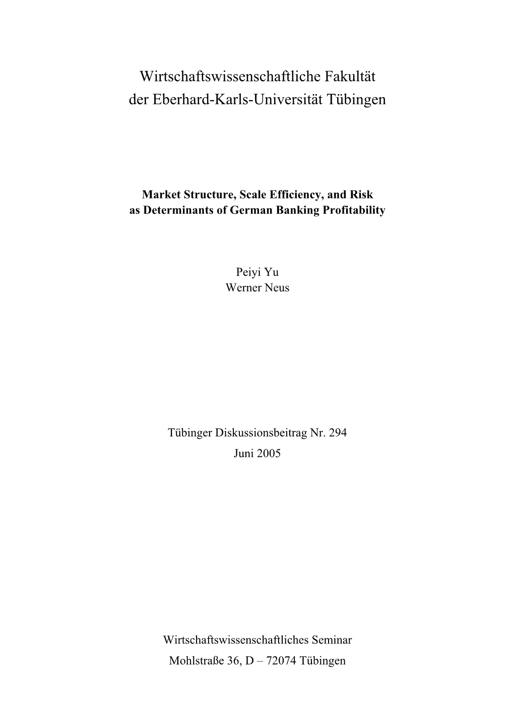 Scale Economies, Scope Economies, and Looking Beyond the Test of Market-Power and Efficient-Structure Hypotheses: Empirical Evid