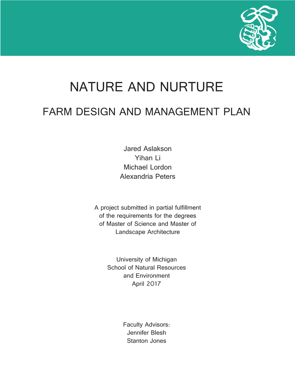 Nature and Nurture Farm Design and Management Plan