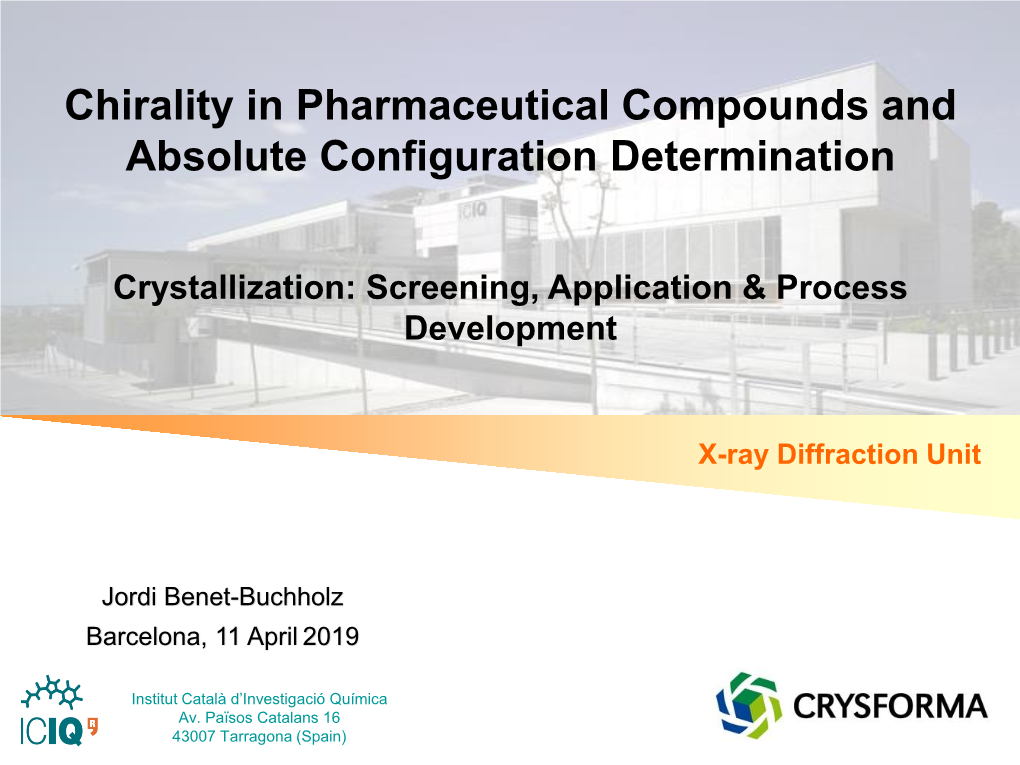 Absolute Configuration Determination