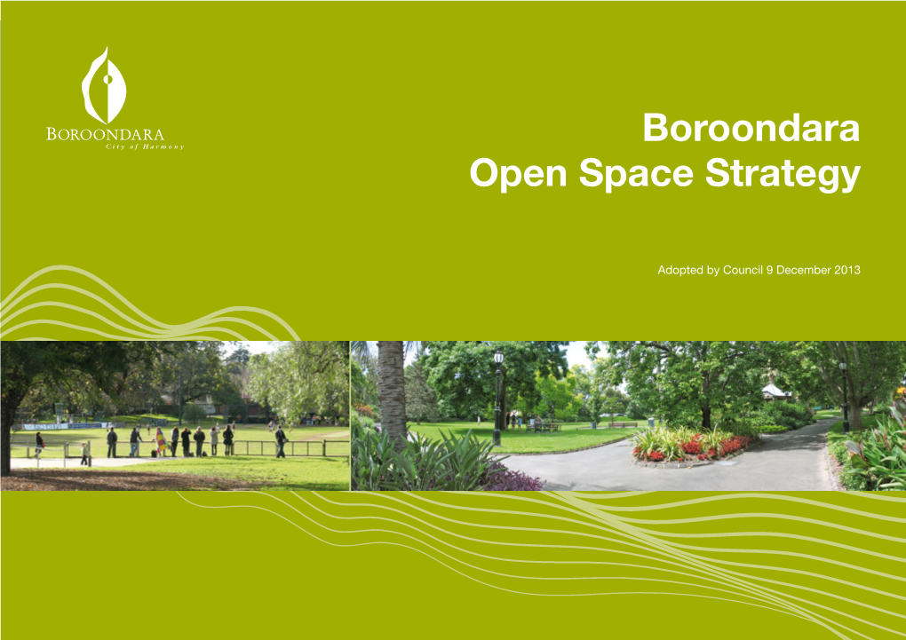 Boroondara Open Space Strategy 2013