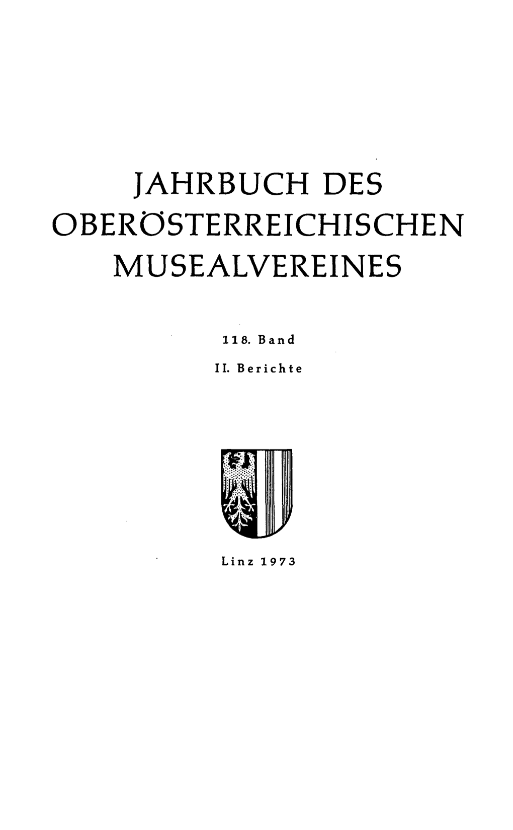 Jahrbuch Des Oberösterreichischen Musealvereines