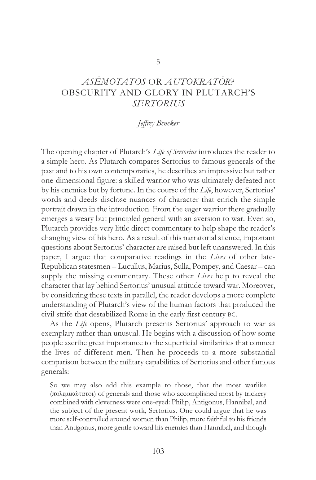 Plutarch Second Proofs