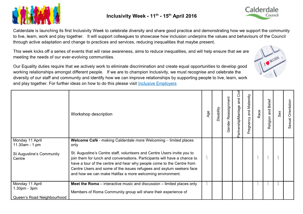 Calderdale Is Launching Its First Inclusivity Week to Celebrate Diversity and Share Good