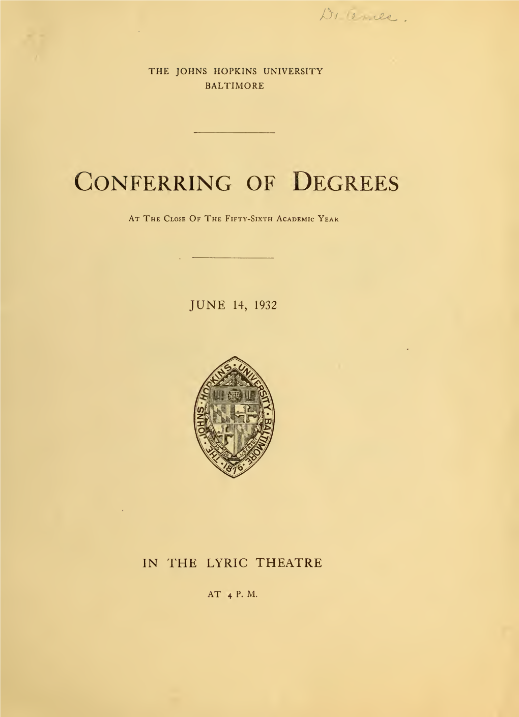 Commencement 1920-1940