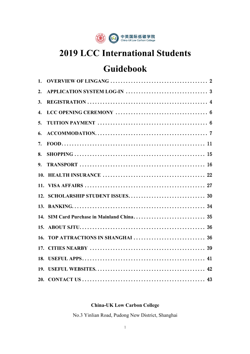 2019 International Student Handbook.Pdf